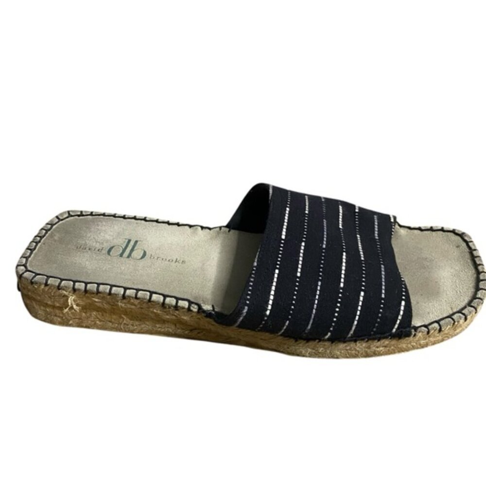 David Brooks Women's Patterned Textile Espadrilles Slide Sandals